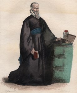 Ritratto di Ambroise Paré (1509-1590), chirurgo francese da French School
