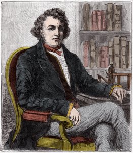 Ritratto di André-Marie Ampère (1775-1836), fisico francese e pioniere dell