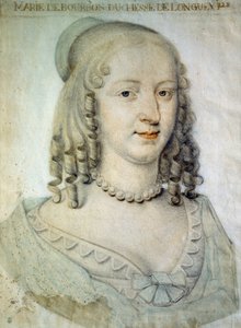 Ritratto di Anne Genevieve de Bourbon Conde, Duchessa di Longueville (1619-1679), sorella del Gran Condé da French School