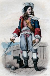 Ritratto di Anne Hilarion de Costentin, conte di Tourville (1642-1701), comandante navale francese