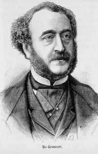 Ritratto di Antoine Agenor, Duca De Gramont, diplomatico e politico francese (1819 - 1880) - in "L
