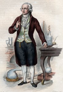Ritratto di Antoine Laurent de Lavoisier (1743-1794), chimico francese da French School
