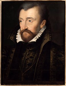 Ritratto di Antonio di Borbone, Re di Navarra (1518-1562), padre del Re Enrico IV Dipinto della Scuola Francese del XVI secolo. Dim. 0,32 x 0,23 m. Versailles. Museo del Castello da French School