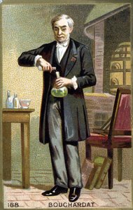 Ritratto di Apollinaire Bouchardat (1809-1866), farmacista francese. Cromolitografia della fine del XIX secolo
