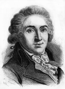 Ritratto di Armand Gensonne (1758 - 1793) deputato della convenzione. Incisione della fine del XIX secolo