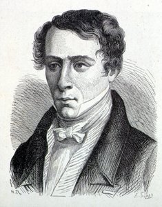 Ritratto di Augustin Fresnel (1788-1827), fisico francese - in "Album of Science; illustrious scientists; Great discoveries" 1896 da French School