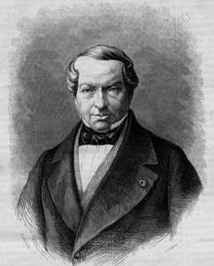 Ritratto del barone James de Rothschild (1792-1868), banchiere tedesco. Incisione in "Le Monde Illustré" n.298 del 27 dicembre 1862 da French School