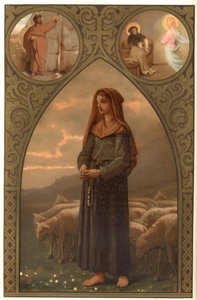 Ritratto di Bernadette Soubirous (1844-1879), pastorella a Lourdes, Hautes Pyrenees (65)