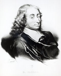Ritratto di Blaise Pascal (1623-62) inciso da Francois Seraphin Delpech