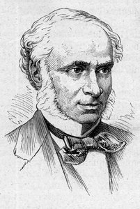 Ritratto di Camille Doucet (1812-1895), poeta, drammaturgo e accademico francese. Incisione in "Le Monde Illustré" n.883 del 14 marzo 1874 da French School