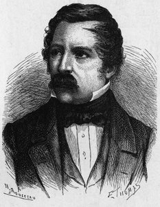Ritratto di Carl August von Steinheil (1801-1870), fisico tedesco, inventore nel campo della telegrafia - in "Album della Scienza; illustri scienziati; Grandi scoperte" 1896