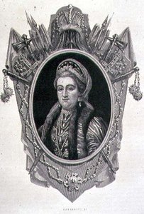 Ritratto di Caterina II la Grande (1729-96) (incisione)