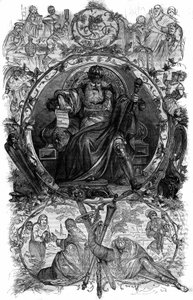 Ritratto di Carlo Magno (Carlo I detto Carlo il Grande, 742-814). Incisione in 