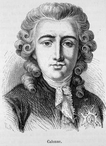Ritratto di Charles Alexandre de Calonne, politico francese (1734 -1802) - in "L