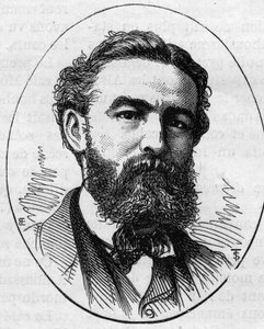Ritratto di Charles Busson (1822-1908), pittore francese. Incisione in 