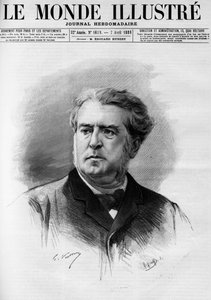 Ritratto di Charles Floquet (1828-1896), presidente del Consiglio dei Ministri dal 1888 al 1889. In 