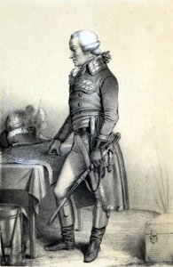 Ritratto di Charles François du Périer detto Dumouriez (1739-1823), generale francese. - in "Galerie historique de la Revolution Française" di Albert Maurin, ed. Parigi 1843