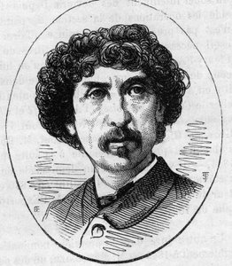Ritratto di Charles Garnier (1825-1898), architetto francese. Incisione in "Le Monde Illustré" n.890 del 2 maggio 1874