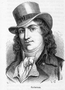 Ritratto di Charles Jean Marie Barbaroux (1767 - 1794), politico francese che guidò i federati di Marsiglia durante la presa delle Tuileries nel 1792 da French School