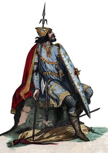 Ritratto di Carlo Martello (688-741), leader militare e politico franco