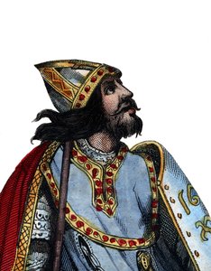 Ritratto di Carlo Martello, leader militare e politico franco da French School