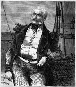 Ritratto di Charles Napier (1786-1860), ammiraglio e politico scozzese. Incisione in "Le Monde Illustré" n°188 del 17 novembre 1860 da French School
