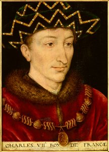 Ritratto di Carlo VII, re di Francia da French School