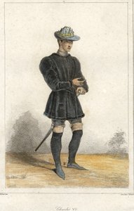 Ritratto di Carlo VII (1403 - 1461), Re di Francia da French School