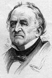 Ritratto di Charles de Viel Castel (Viel-Castel) (1800-1887), diplomatico e accademico francese. Incisione in "Le Monde Illustré" n.883 del 14 marzo 1874