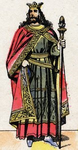 Ritratto di Childeberto II (ca. 570 - 596), Re di Austrasia da French School