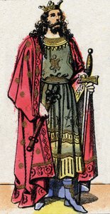 Ritratto di Chilperico I, Re dei Franchi dal 561 al 584.