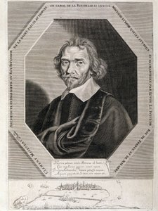 Ritratto di Clement Metezeau, architetto e ingegnere del re, inventore della diga attraverso il canale di La Rochelle, anni 1627-28 da French School