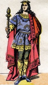 Ritratto di Clotario III, Re dei Franchi (652-673).