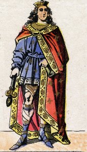 Ritratto di Clodoveo II, Re dei Franchi (ca. 633-657).