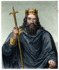 Ritratto di Clodoveo I (v. 466 - 511), Re dei Franchi - in “Histoire des Francais” di Lavallee, incisione, sd.