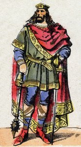 Ritratto di Clodoveo I, re dei Franchi.