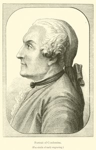 Ritratto di Condamine (incisione) da French School