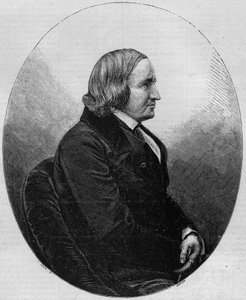 Ritratto del conte Alfred de Vigny (1797-1863), scrittore e poeta francese. Incisione in "Le Monde Illustré" n.36 del 19 dicembre 1857