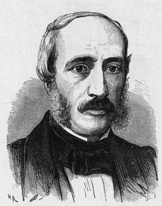 Ritratto di Edmond Becquerel (1820 - 1891), fisico francese - in "Album della Scienza; studiosi illustri; Grandi scoperte" 1896 da French School