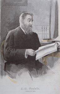 Ritratto di Eugene Poubelle (1831-1907), da La Revue Illustrée, 15 giugno 1893