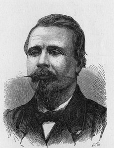 Ritratto di Eugène Godard (1827 - 1890), artista aeronautico francese - in 
