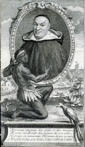 Ritratto di Padre Labat in frontespizio - in "Nuovo viaggio alle Isole d