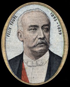Ritratto di Félix Faure (1841-1899), industriale e politico, repubblicano moderato, divenne Presidente della Repubblica dal 1895 al 1899.