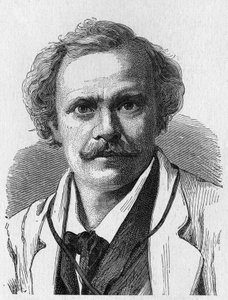 Ritratto di Félix Nadar (1820 - 1910) - in "Album della Scienza; illustri studiosi; Grandi scoperte" 1896. da French School