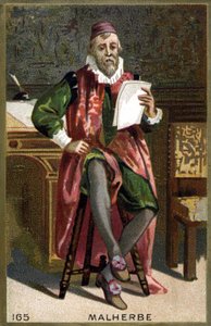 Ritratto di François de Malherbe (1555-1628). Cromolitografia del XIX secolo