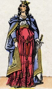 Ritratto di Fredegonda, regina di Neustria (545-597)