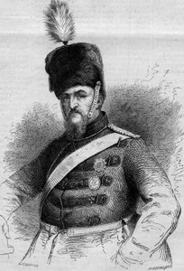 Ritratto di Federico VII (1808-1863), Re di Danimarca. Incisione in "Le Monde Illustré" n.346 del 28 novembre 1863