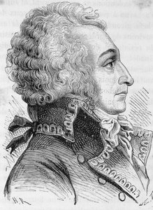 Ritratto del Generale Alexandre Visconte de Beauharnais (1760-1794), accusato di aver difeso male Magonza nel 1793, fu ghigliottinato - in "L