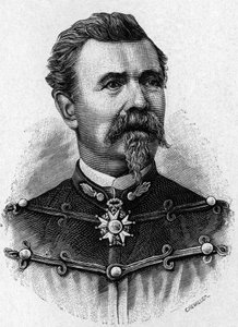 Ritratto del Generale de Reffye - in "Album della Scienza; illustri scienziati; Grandi scoperte" 1896 da French School