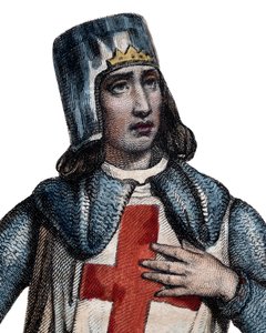 Ritratto di Goffredo di Villehardouin (1150-1228), storico e cavaliere francese da French School